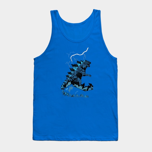 Godzilla Tank Top by sketchart